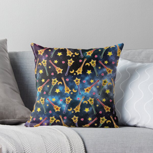 Inner Senshi in SPACE Throw Pillow