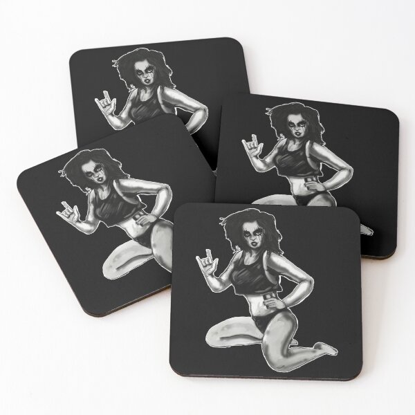 Item preview, Black Metal Pin Up Girl  designed and sold by SilentlyRob668.