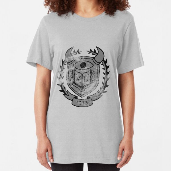 HSS Themed Distressed Logo Slim Fit T-Shirt