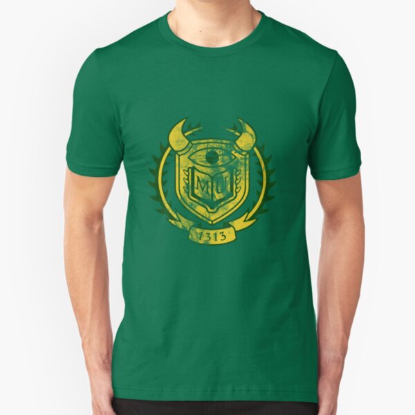 OK Themed Distressed Logo Slim Fit T-Shirt
