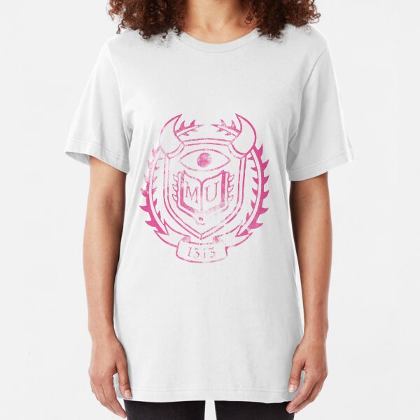 PNK Themed Distressed Logo Slim Fit T-Shirt