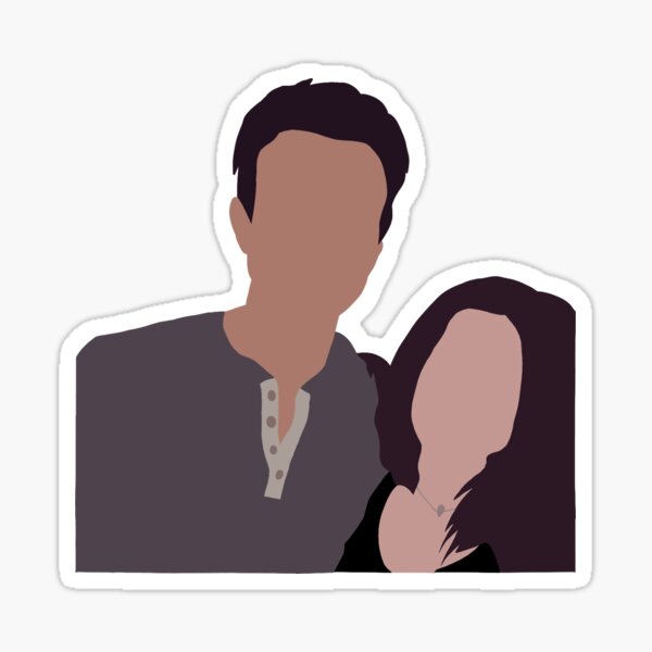 Davina Claire and Kol Mikaelson Sticker for Sale by alisejdesigns