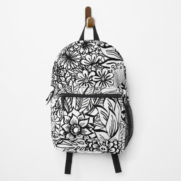 Item preview, Abstract floral - black and white designed and sold by EveiArt.