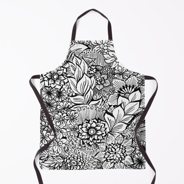 Item preview, Abstract floral - black and white designed and sold by EveiArt.