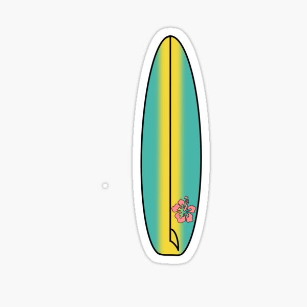 yellow and blue surfboard