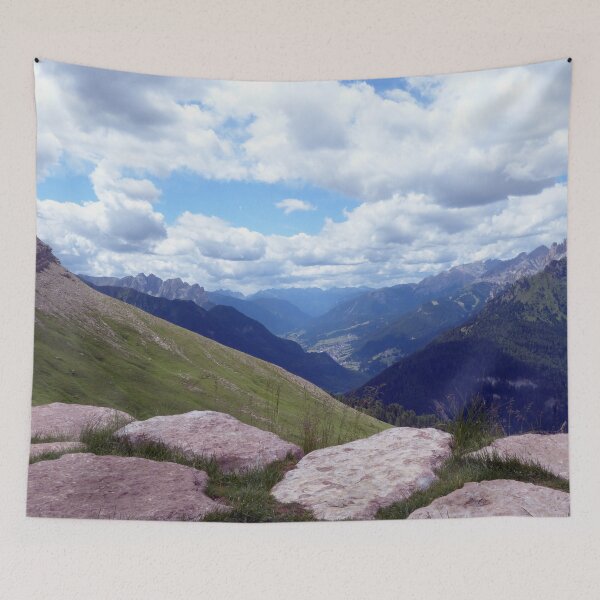 Item preview, Mountain range Stone Path Alpine Landscape designed and sold by Anna Lemos.