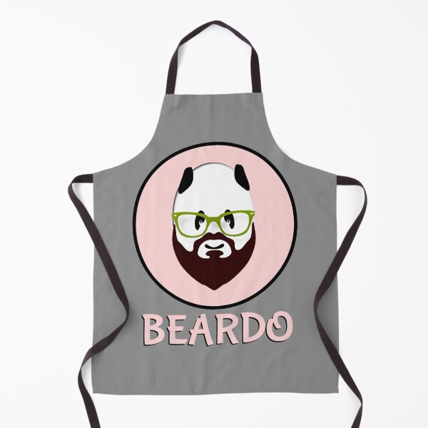 Item preview, BEARDO Panda wearing green glasses  designed and sold by piedaydesigns.