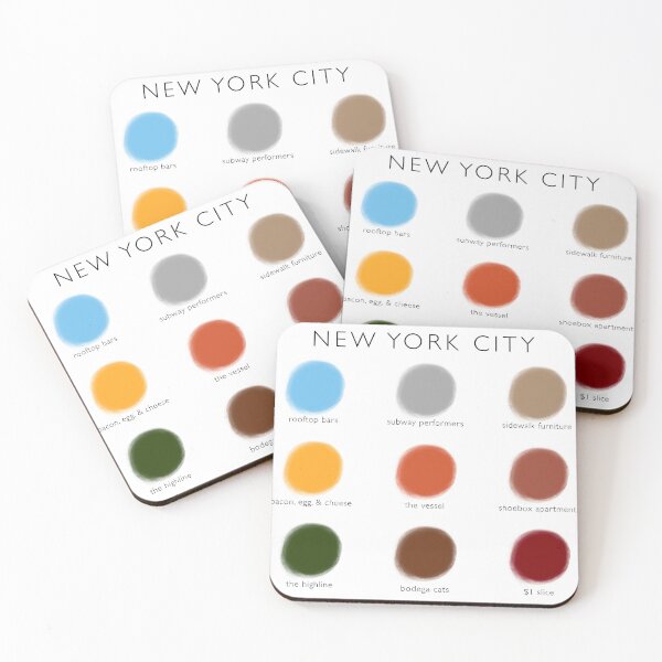 Item preview, New York City Color Palette designed and sold by createdbymolly.