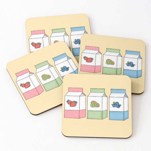 Item preview, Cute Fruit Flavored Milk Box designed and sold by crizzysketch.