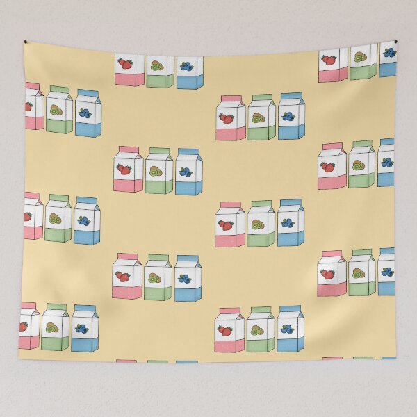 Item preview, Cute Fruit Flavored Milk Box designed and sold by crizzysketch.