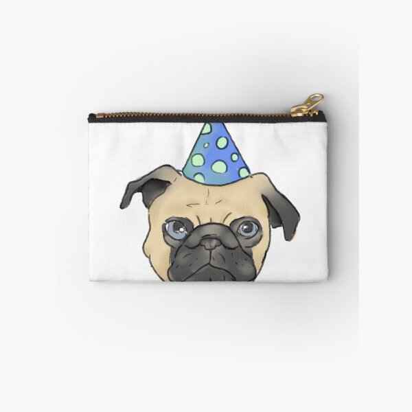 Item preview, party pug designed and sold by DoodlesByBelle.