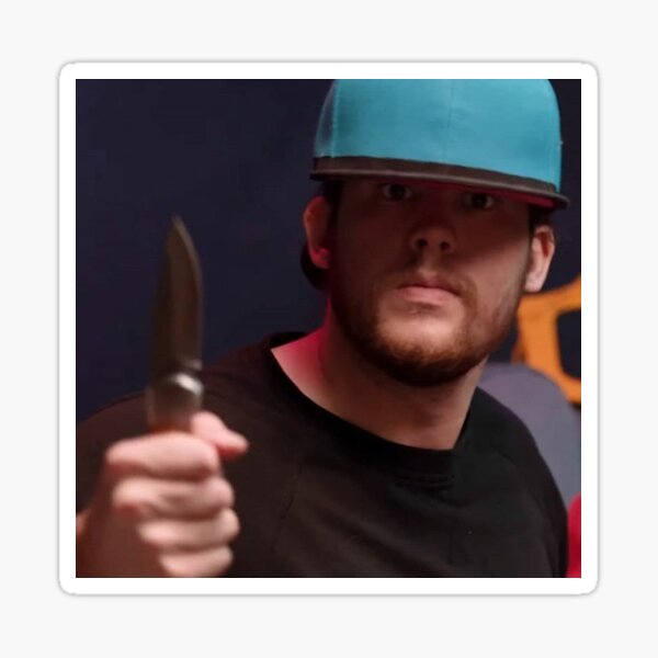 Item preview, supermega ryan with a knife designed and sold by emily s :).