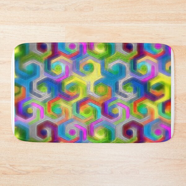 Item preview, Colorful Hexagons designed and sold by bloomingvine.