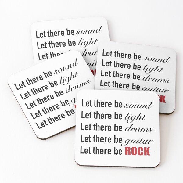 Item preview, "Let there be rock" lyrics designed and sold by Feel-GoodPrints.
