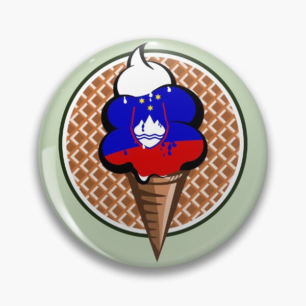 Item preview, Flag of Slovenia Ice Cream designed and sold by piedaydesigns.