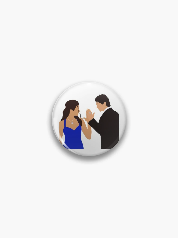 Jo and Alaric at Their Wedding Sticker for Sale by alisejdesigns