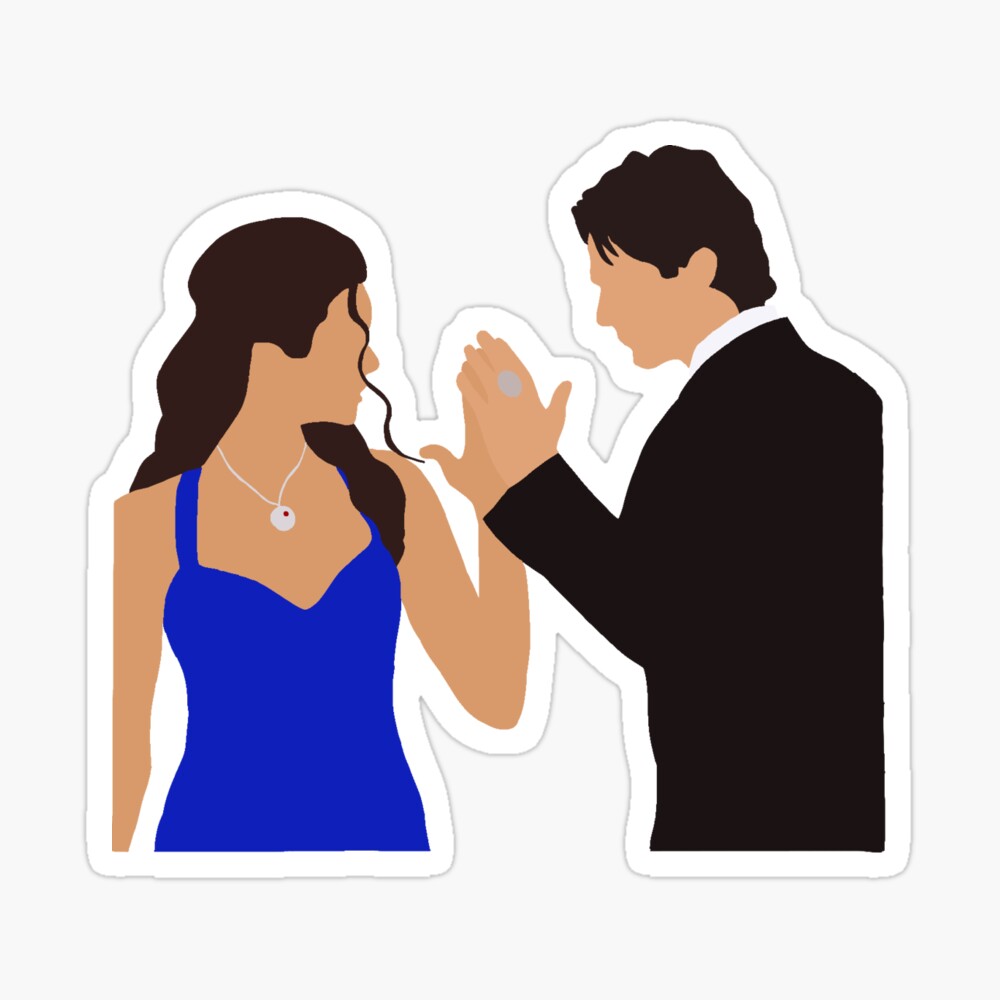 Damon and Elena Dancing at Miss Mystic Falls iPad Case & Skin for Sale by  alisejdesigns