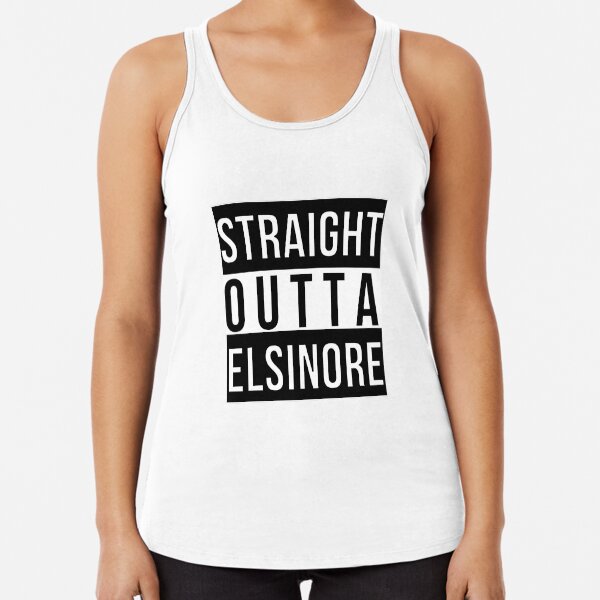 Hamlet Shakespeare Straight Outta Elsinore Racerback Tank Top