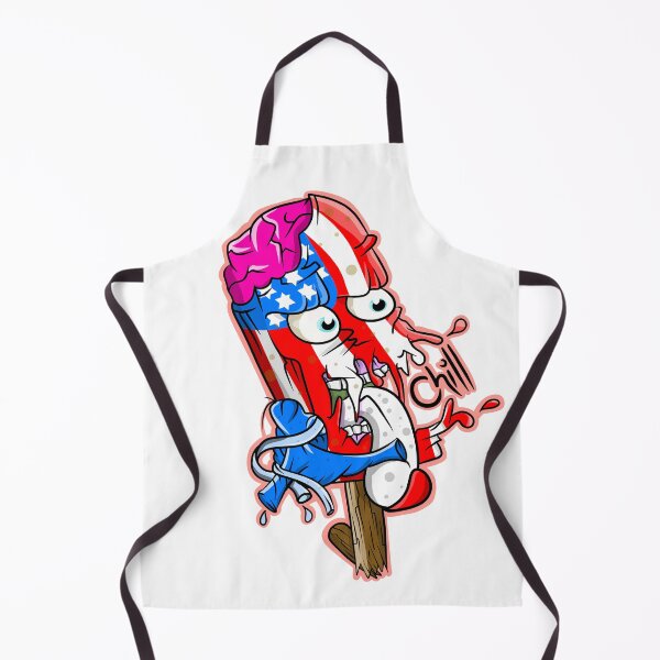 Item preview, American flag ice pop monster designed and sold by piedaydesigns.