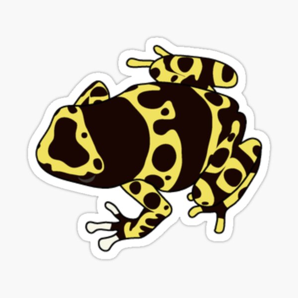 Yellow Poison Dart Frog Sticker