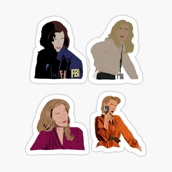4x Gillian Anderson Sticker
