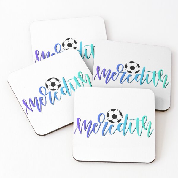 Item preview, Meredith in Calligraphy With Soccer Ball designed and sold by You2CartoonShop.