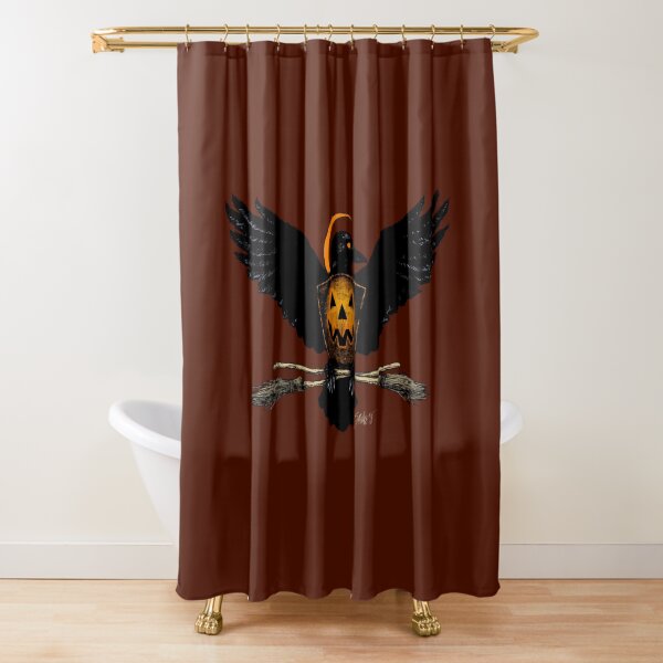 Halloween Eagle Shower Curtain