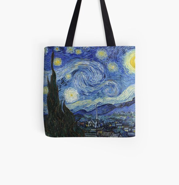 Noche estrellada de Vincent Van Gogh Bolsa estampada de tela