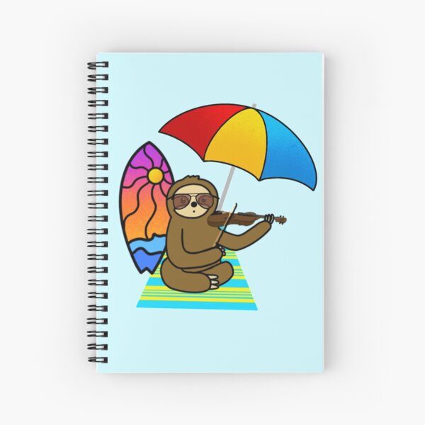 Item preview, Violin Sloth at Beach designed and sold by kristinj274.