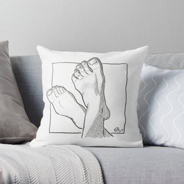 FOOT FETISH Home Throw Pillow