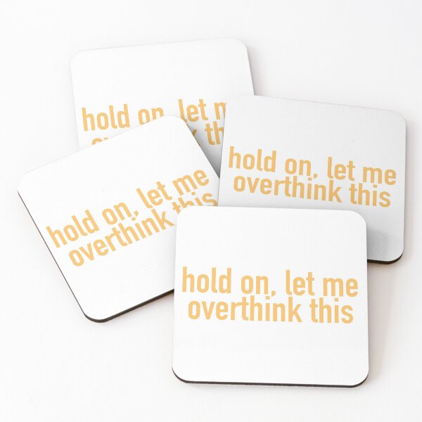 Item preview, hold on, let me overthink this (orange 2) designed and sold by tayput.