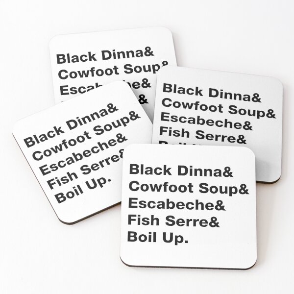 Item preview, Belizean Authentic Dishes List - Black Text designed and sold by RaquelsRoom.