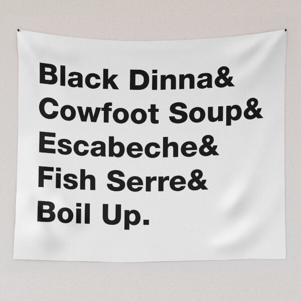 Item preview, Belizean Authentic Dishes List - Black Text designed and sold by RaquelsRoom.
