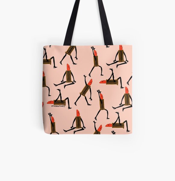 Stretching Lipsticks All Over Print Tote Bag