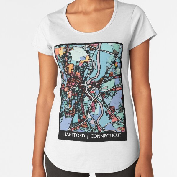 Hartford, CT Premium Scoop T-Shirt