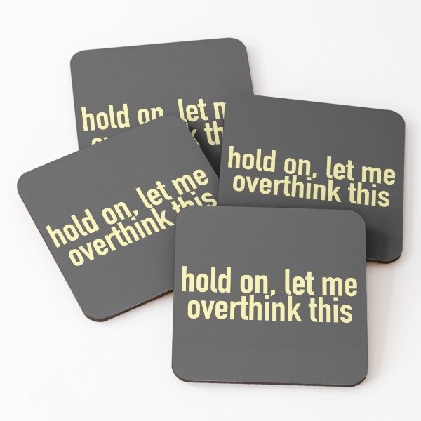 Item preview, hold on, let me overthink this (yellow 2) designed and sold by tayput.