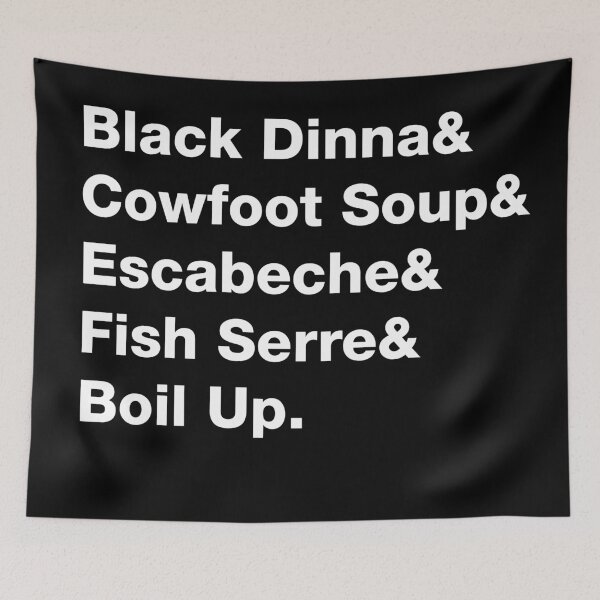 Item preview,  Belizean Authentic Dishes List - White Text designed and sold by RaquelsRoom.