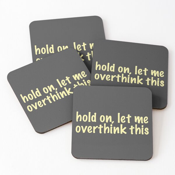 Item preview, hold on, let me overthink this (yellow 3) designed and sold by tayput.