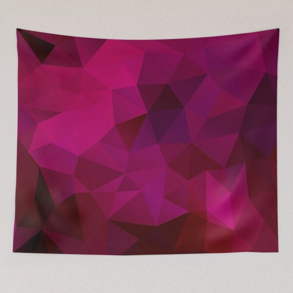 Item preview, Purple red polygonal background designed and sold by fuzzyfox.