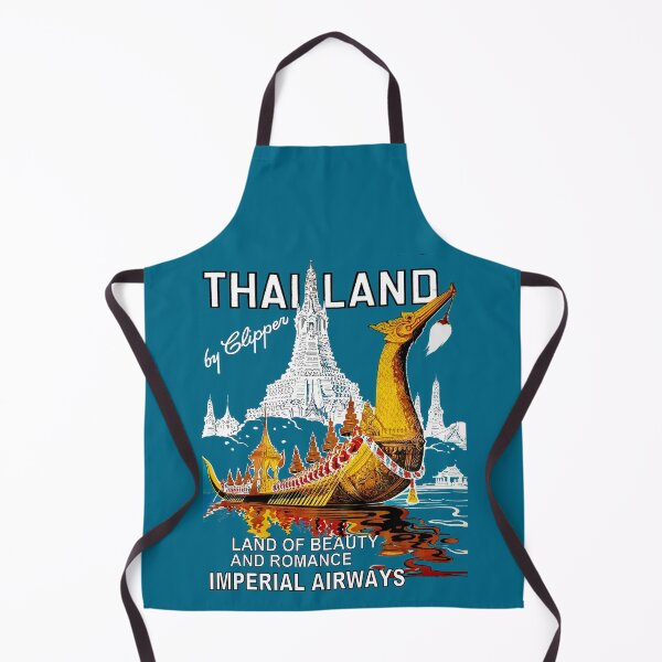 Artikelvorschau, THAILAND: Vintage-Reisewerbedruck für Fluggesellschaften entworfen und verkauft von posterbobs.