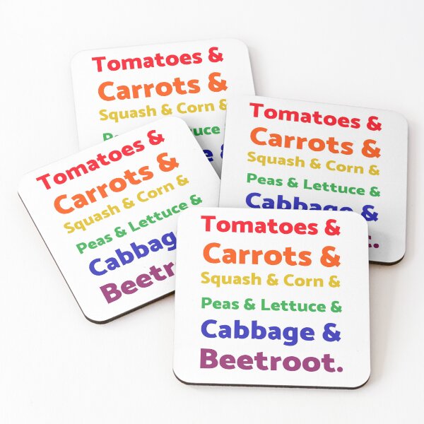 Item preview, Rainbow List of Vegetables designed and sold by Sweevy Swag.
