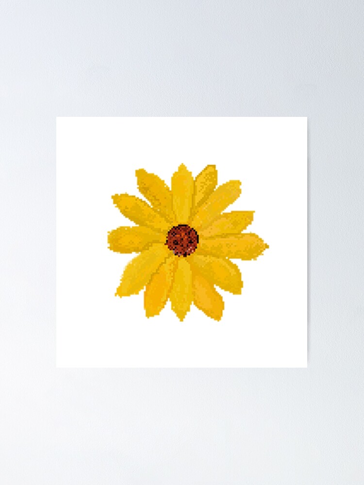 Póster «Girasol Pixel Art» de EigengrauART | Redbubble