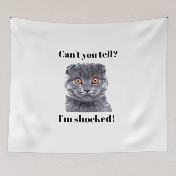 Item preview, A Shocked Cat designed and sold by doodle3Dandy.