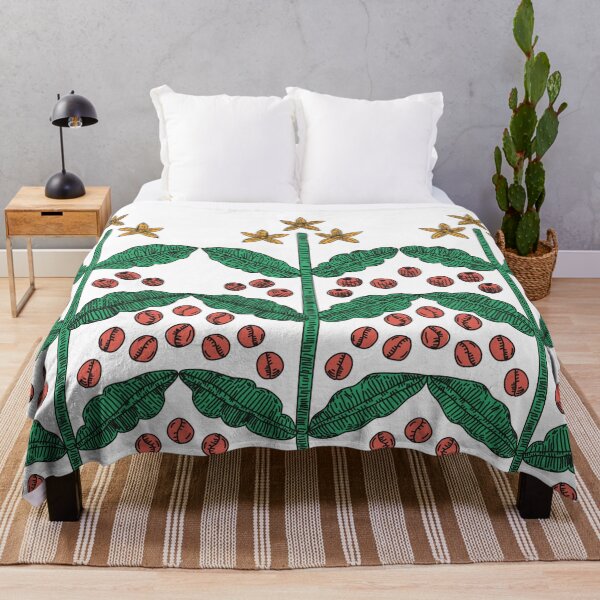 Item preview, coffee Flowers pattern 1 designed and sold by Maria Caballer.