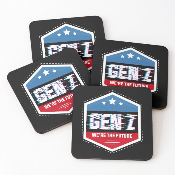 Item preview, Gen Z Flag glitch logo designed and sold by DzineMon.