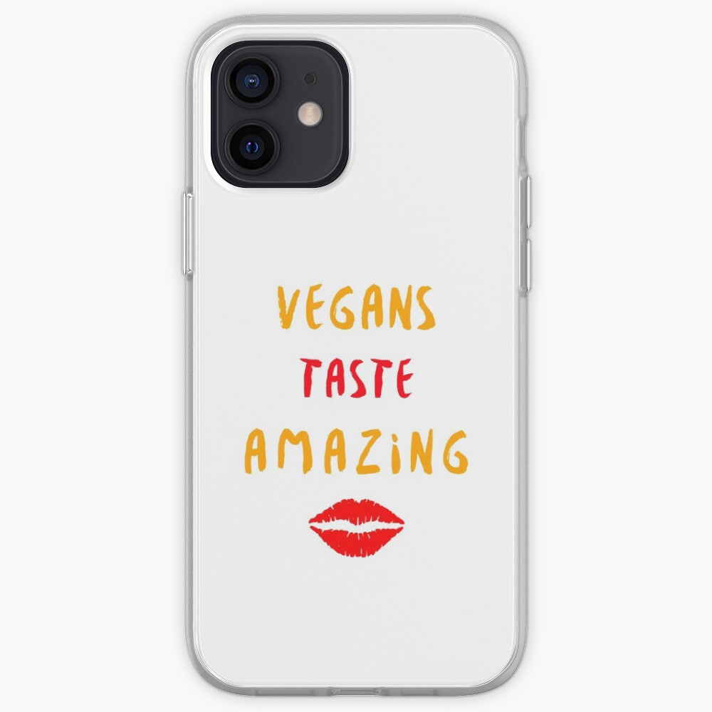 Vegans Taste Amazing with Lips iPhone Case & Cover