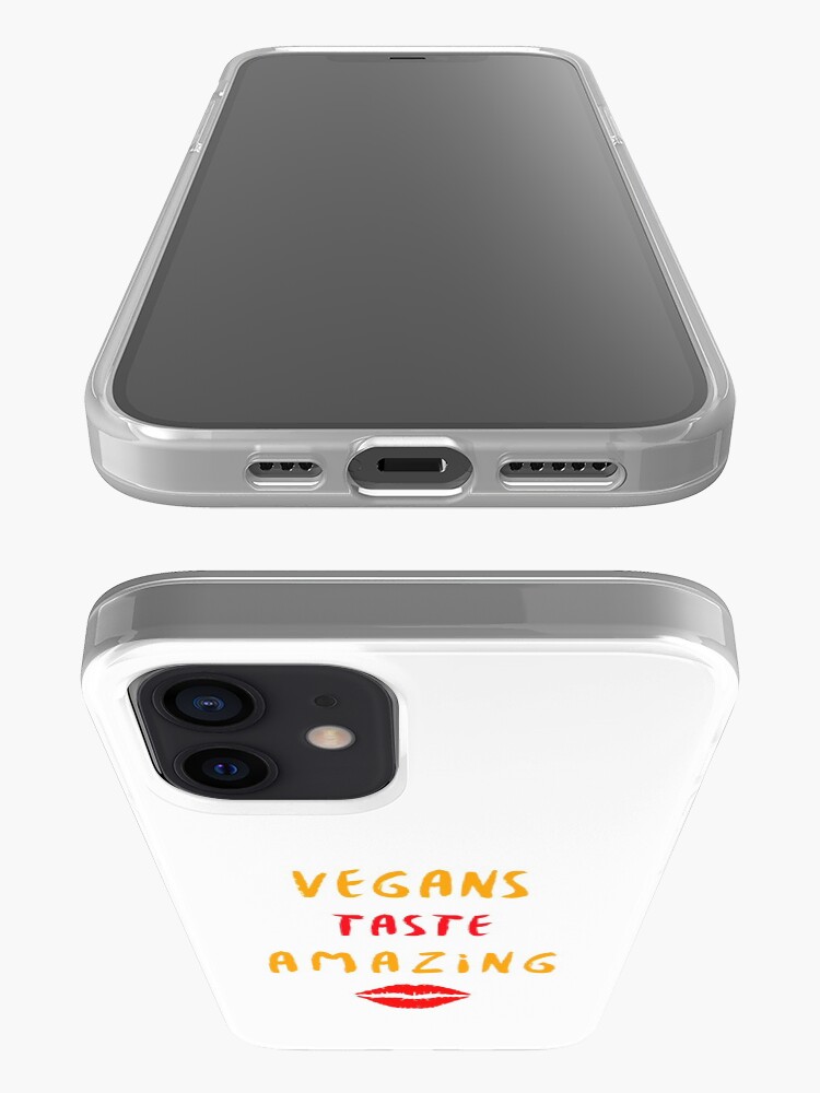 Alternate view of Vegans Taste Amazing with Lips iPhone Case & Cover