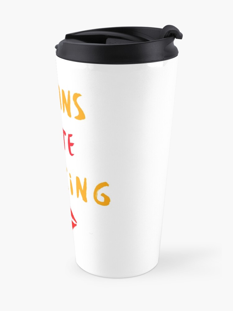 Alternate view of Vegans Taste Amazing with Lips Travel Mug