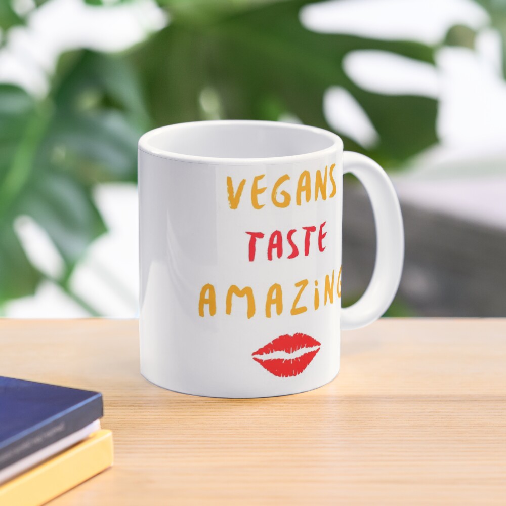 Vegans Taste Amazing with Lips Mug