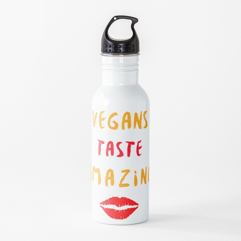 Vegans Taste Amazing with Lips Water Bottle